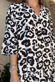Kenya Tiered Midi Dress Mono